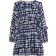 River Island Womens Navy Check Frill Detail Swing Mini Dress