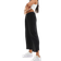 ASOS DESIGN Svarta, plisserade culotte-byxor med vida ben-Svart/a