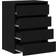 vidaXL Sort Eg 60 x 41 x 76 cm Konstrueret Træ Kommode 41x76cm