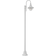 Lindby Außenleuchte Daphne 220 cm Weiß Metall E27 Sockellampe 220cm
