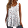 Shein Womens Plus Summer Allover Floral Printed Tank Top