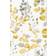 Fresco Watercolour Leaves Ochre Wallpaper