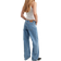 NA-KD Low-Waisted Jeans - Light Blue