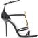 Saint Laurent Cassandra YSL Medallion Stiletto Sandals NERO 11B
