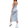 Shein Summer Fashion Floral Allover Print Slit Cami Dress