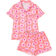 Shein Floral Print Ladies Pajama Set Short Sleeve Lapel Cardigan Shirt And Loose Elastic Shorts Casual Sleepwear And Loungewear For Women All Seasons