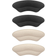 Fab & Fix Heel Grips Liner Cushions Inserts for Loose Shoes, Heel Pads Snugs for Shoe Too Big Men Women, Filler Improved Shoe Fit and Comfort, Prevent Heel Slip and Blister 4 Pairs Pale Apricot Black