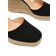 Schuh venus ankle tie wedge sandals in black Black EU 39
