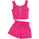 Shein Young Girl Daily Casual Home Wear Solid Color Sleeveless Vest And Shorts Set