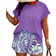 Shein Plus Casual Solid Batwing Blouse Random Print Shorts pcs Set