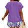 Shein Plus Casual Solid Batwing Blouse Random Print Shorts pcs Set
