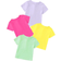Shein pcs Baby Girls Casual Colorful HeartShaped Love Letter Slogan Print Short Sleeve TShirt Set