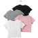 Shein Baby Girls pcs Leisure Basic Knit Frill Edge Short Sleeve Top Clothing Sets