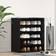 vidaXL Black Oak Cabinet 60 x 35 x 70 cm Shoe Rack 60x70cm