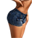 Shein Ladies Solid Color Casual Denim Shorts For Everyday Wear