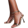 Simmi London Dola Strappy Mid Heeled Sandals - Gold