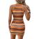Shein Colorful Striped Knit Bodycon Dress For Women Multicolor L,M,S,XL