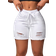 Shein Summer Casual Distressed Frayed Hem Denim Shorts