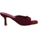 Shein Women's Peep Toe Mules With Teeth Exposed & Single Strap & Suede Surface & High Heels For Summer