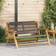 vidaXL Grey 76x122x73 cm Solid Wood Acacia Garden Bench