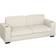 Homcom Modern 3 Seater Upholstered Corduroy Couch Cream White Sofa