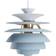 Louis Poulsen PH Snowball Dusty Blue Messing Metalliseret Pendel Pendel ∅ 40cm