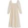 Tommy Jeans Voile Square Neck Midi Dress - Custard Cream