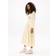 Tommy Jeans Voile Square Neck Midi Dress - Custard Cream