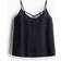 H&M Linen Blend Strappy Top - Black