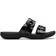 Clarks Dual Strap Sliders Sandals - Black