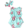 Shein Baby Floral Print Bodysuit With Headband
