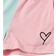 Shein Girls Heart Print Colourblock Tee Knot Front Shorts