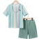 Shein Tween Boys Playful Vacation Style Short Sleeve TShirt and Shorts
