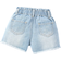 Shein Baby Ripped Raw Cut Ripped Raw Hem Paperbag Waist Denim Shorts