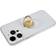 MTP Products Strass Décor Téléphone Anneau Béquille Titulaire CD Veines Rotation Métal Doigt Poignée Réglable Support De Téléphone Portable Jaune