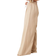 Stradivarius Wide Leg Linen Trousers - Stone