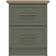 August Grove Feya 2 Drawer Kale Green Bedside Table 38.8x39cm
