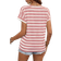 Shein Womens Summer Striped Printed Round Neck Short Sleeve Casual TShirt