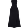 PrettyLittleThing Stretch Woven Bandeau Ruched Maxi Dress - Black