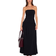 PrettyLittleThing Stretch Woven Bandeau Ruched Maxi Dress - Black