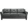 Lifestyle Solutions Harrington Grey Dark Grey Sofa 80.3" 3 Seater