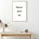 canvasbutik Never Give Up Black/White Poster 13x18cm