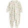 Lindex Baby Organic Cotton Berries Sleepsuit - Light Dusty Green