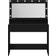 vidaXL Med LED-Lampor Svart Ek 100 x 41 x 135 cm Sminkbord 41x100cm
