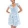 Hollister Short Sleeve Shirred Waist Detail Mini Skater Dress - Floral Print