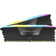 Corsair VENGEANCE RGB 64GB 2x32GB DDR5 6400MHz C32 UDIMM Desktop Memory Black