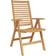 vidaXL Chairs 2 Pcs Solid Wood Teak Café Chair