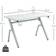 Homcom Gaming Desk Racing Style Office Ergonomic Computer Table Workstation with RGB Lights, Cup Holder, Controller, 1200x660x960mm