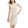 ASOS DESIGN Crinkle Racer Mini Dress with Open Back - Stone