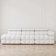 vesani Paris White Boucle Soffa 288cm 3-sits